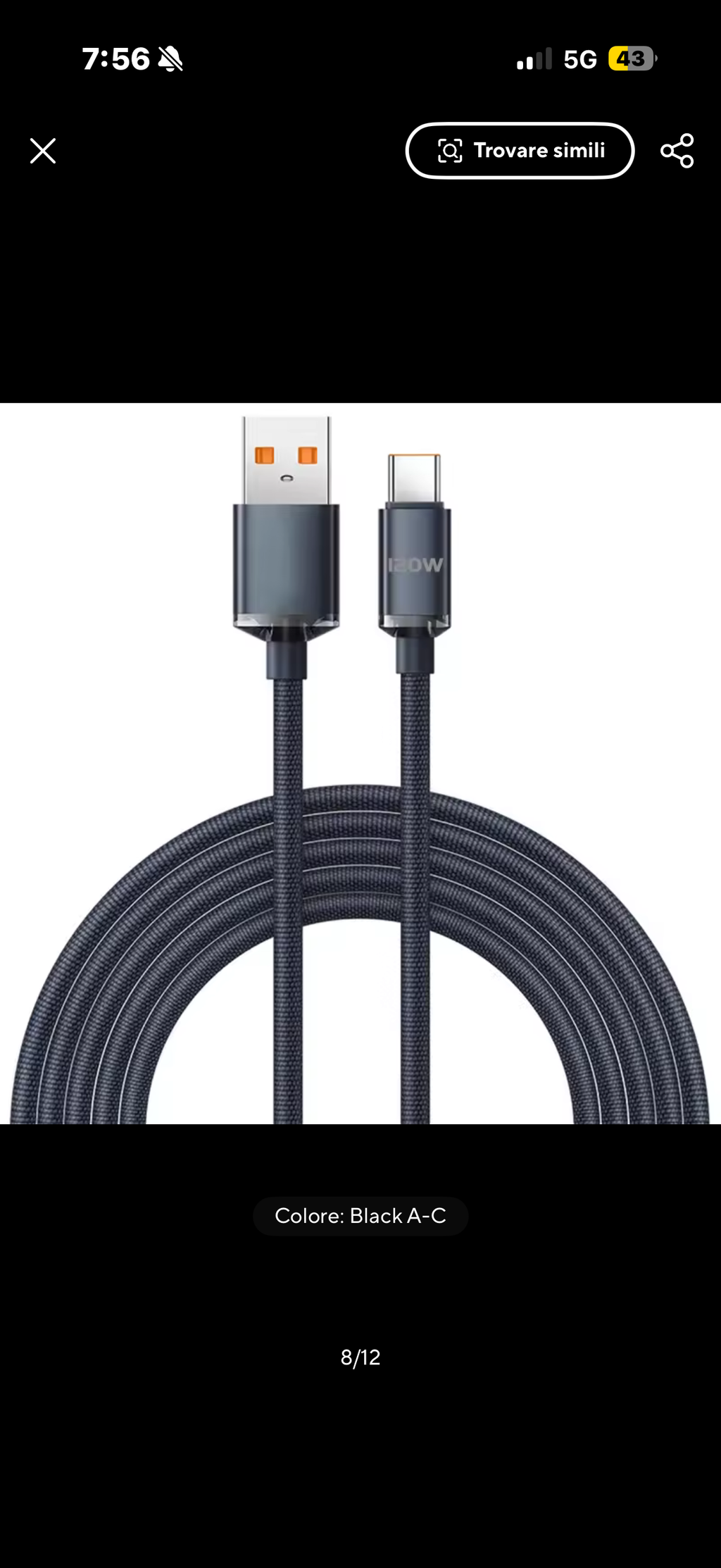 Cable USB-C 120 W