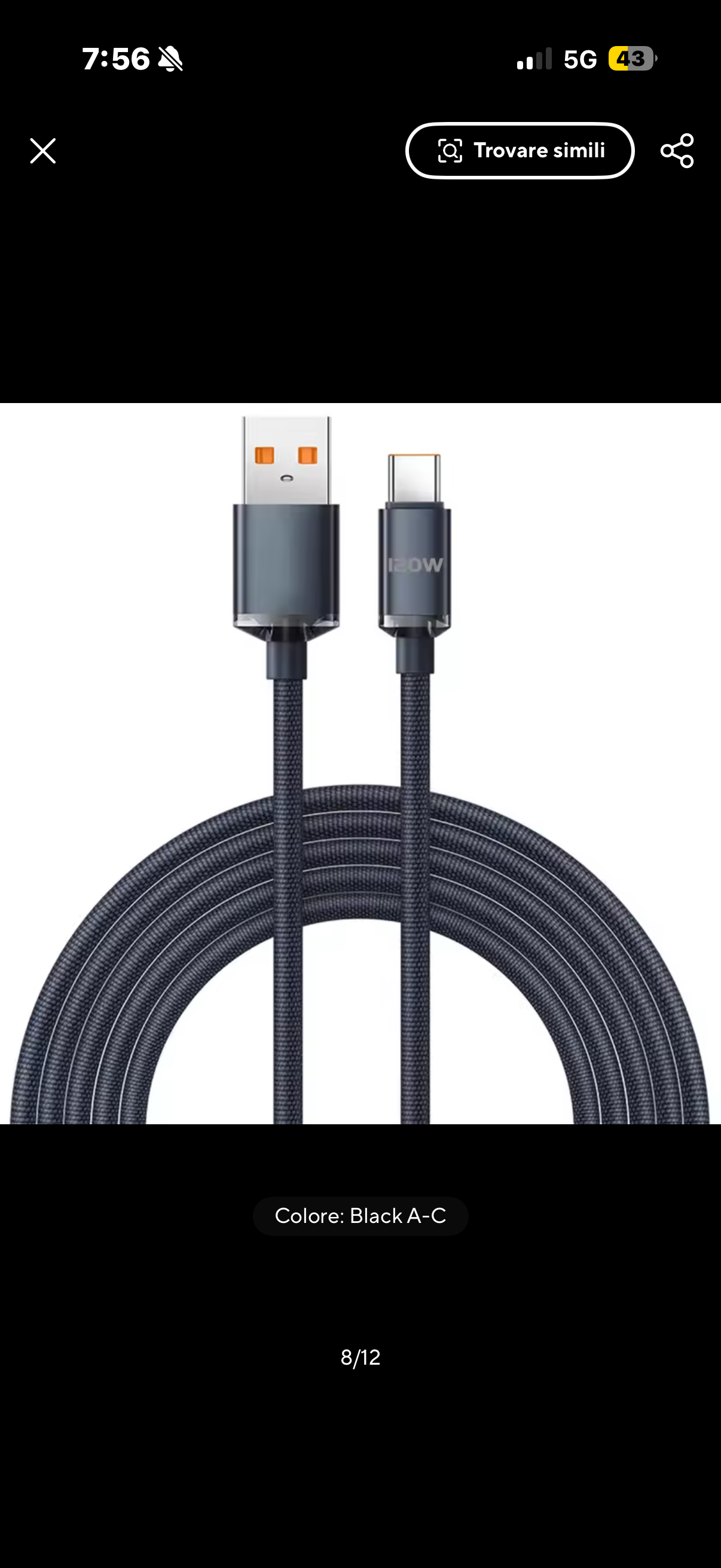 Cable USB-C 120 W
